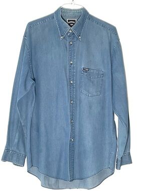 Faconnable Men’s Denim Button Down Shirt